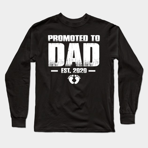 Promoted to Dad 2020 Funny Father's Day Gifts For New Daddy Long Sleeve T-Shirt by smtworld